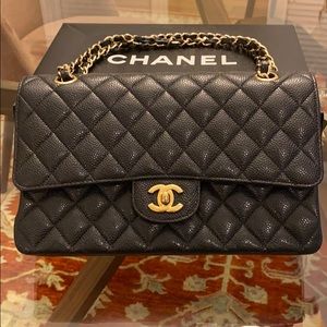 Chanel Lambskin Quilted Bag with Gold Hardware